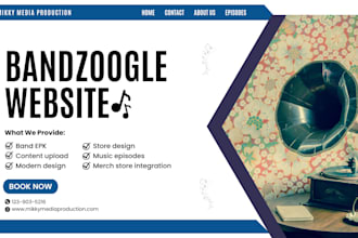 design bandzoogle website bandzoogle store band website printful merch store