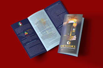 design bifold, trifold brochure, flyer, postcard, leaflet and pamphlet