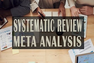 conduct a comprehensive systematic review and meta analysis