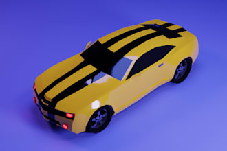 model any low poly car for you