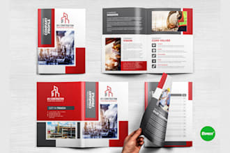 design corporate brochure, company profile design, annual report, booklet design