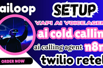 setup vapi ai voice agent,ai cold calling, ai sdr agent, n8n, twilio, retell ai