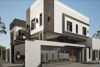 architecture visualization home exterior andinterior design realistic rendering