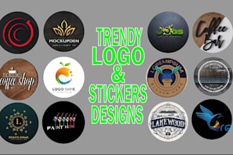 design professional stamp,badge,circle,geometric, round,education,logo mockup
