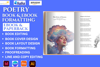 design, format poetry book, poem, non fiction self help novel, memoir publishing