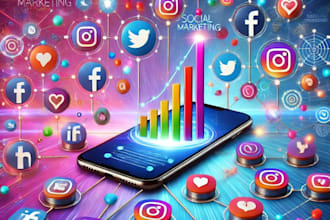 setup facebook , instagram , youtube, linkedin