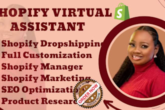 be your shopify store manager virtual assistant store SEO google marketing