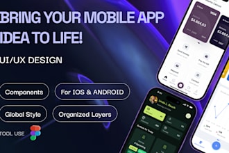 mobile app uiux design, figma app design, mobile app UI design, figma prototypes