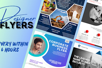 do an awesome corporate flyer or business company profile design