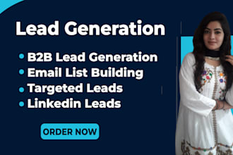 linkedin lead generation, data entry and internet research
