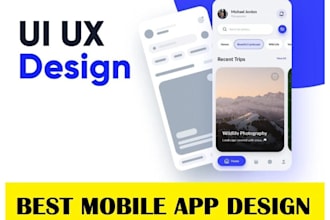 design mobile app ui ux design and website ui ux design on figma