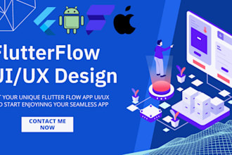 do flutter design app flutter flow UI mobile app developer figma to flutterflow