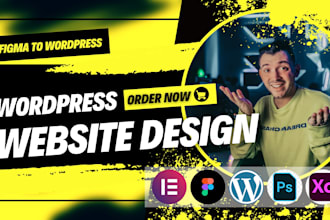 convert figma to wordpress website or figma to elementor wesite