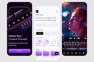 build video editing app, ai image generator, ai photo editing app