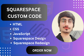 fix, design or add custom html, and CSS code to your squarespace website