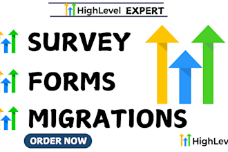 setup gohighlevel migration survey forms blogs