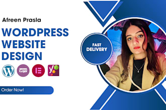build and design a professional wordpress website and woocommerce store