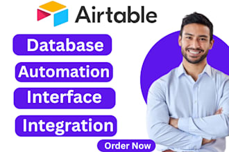 setup airtable database, airtable automation, be your airtable expert, airtable
