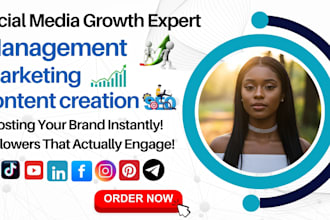 social media manager content creator instagram tiktok ads and linkedin growth