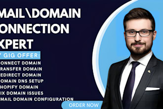 connect domain, do domain transfer, fix domain, redirect domain to systeme io