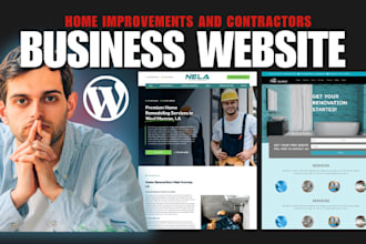 design home improvement website or home remodeling website for contractors