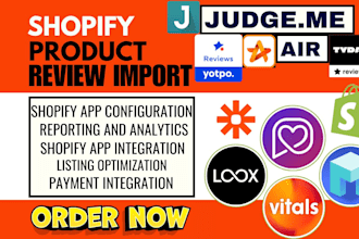 setup shopify store product review judge me yotpo loox tydal kudosi aftership
