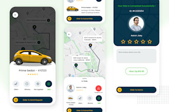 build taxi booking app, ridesharing app, car rent app