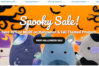 design halloween shopify store christmas tree shopify website ecommerce store