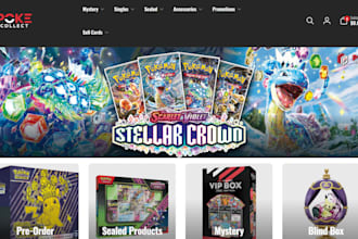 build pokemon shopify store trading card dropshipping store pokemon card website