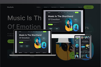 design artist website music website dj website music