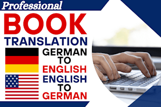 do book translation english to german,translate german to english, native german