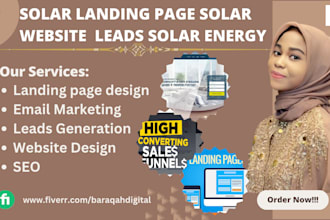 solar landing page solar solar website solar leads solar energy  solar sales