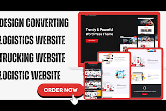design premium logistics website trucking website logistics website