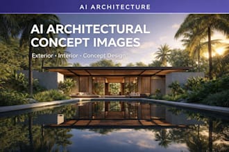 create ai architectural exterior and interior concept images