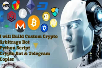 develop python script, arbitrage bot or telegram bot using python