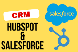 setup hubspot salesforce data enrichment and CRM database management and apex