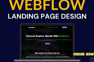 create dynamic webflow, wordpress web application website design, web redesign