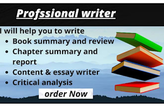 write article and book critiques, reviews, analysis, summaries, film analysis