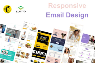 design mailchimp email marketing, template and campaign automation