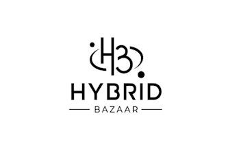 design current significant hybrid bazaar logo