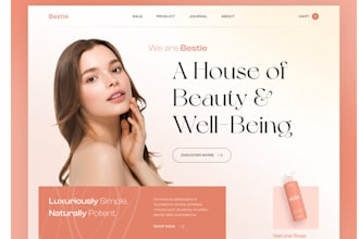 desing a professional spa and salon website, hair extension and beauty website