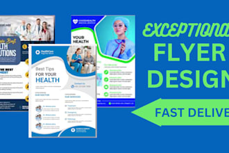 do medical flyer, healthcare flyer, dental flyer fitness flyer, church flyer
