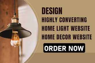 design highly converting home light website home decor, home renovation website