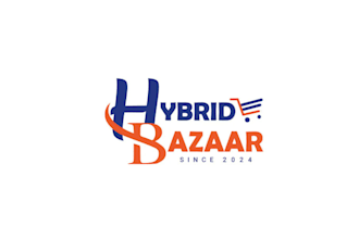 design classic hybrid bazaar wordmark logo