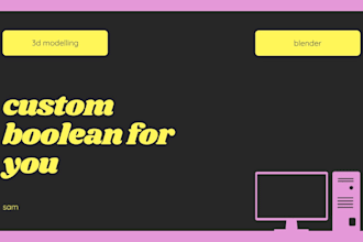 do 3d boolean for your model
