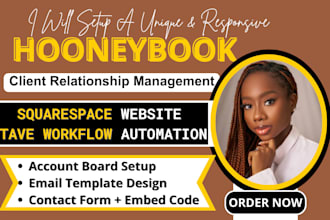 setup honeybook dubsado CRM account zoho honeybook automations virtual assistant