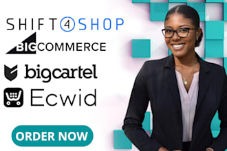 big cartel shift4shop ecwid bigcommerce website design or redesign