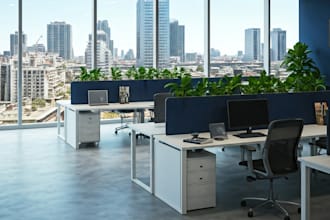 design your office interior space and 3d rendering cgi