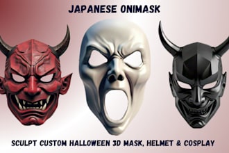 custom printable 3d mask, mask, 3d helmets, 3d cosplay models for 3d printing
