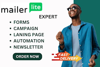 do mailerlite automation form newsletter email template design landing page